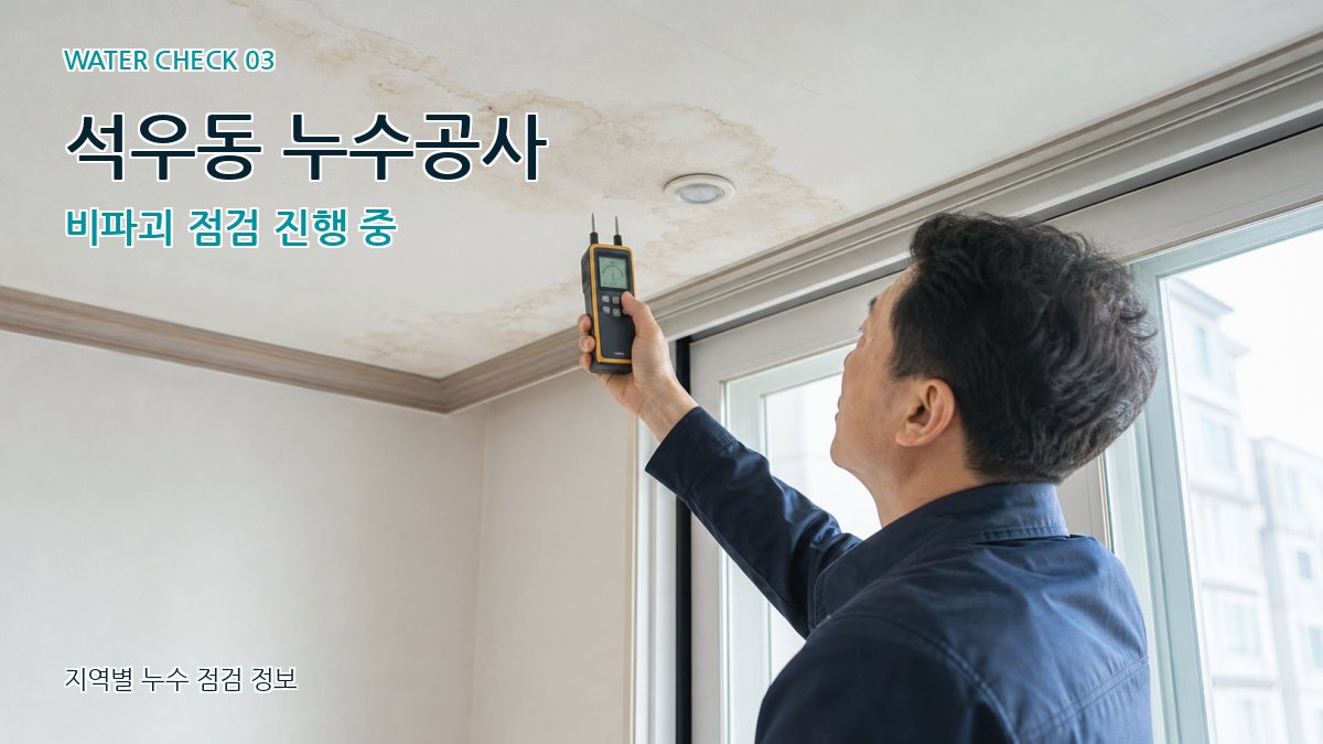 석우동 천장누수 누수탐지 이미지