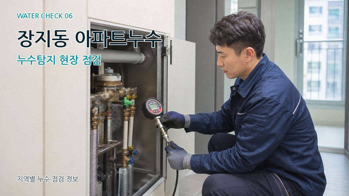 장지동 아파트누수 누수탐지 현장 점검