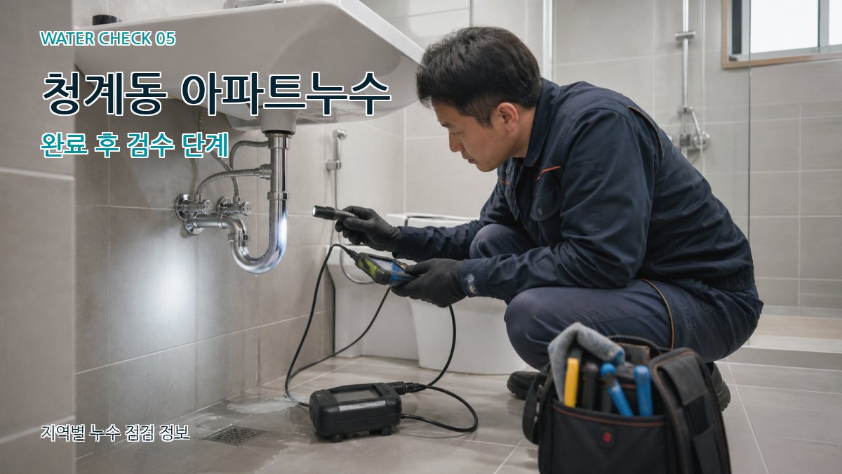 청계동 누수공사 누수탐지 이미지