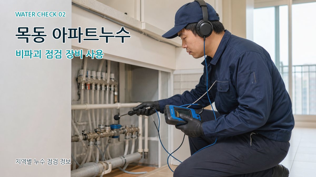 목동 화장실누수 누수탐지 이미지