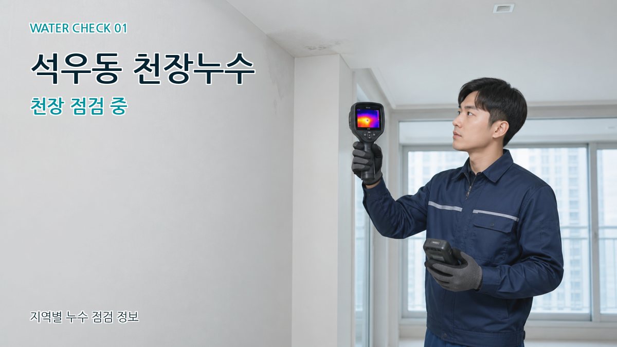 석우동 아파트누수 누수탐지 이미지