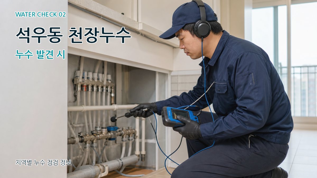 석우동 화장실누수 누수탐지 이미지