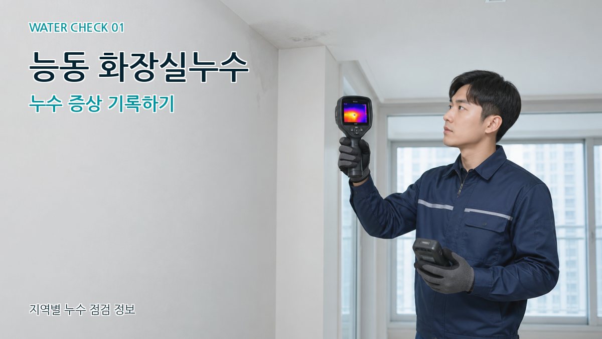능동 아파트누수 누수탐지 이미지