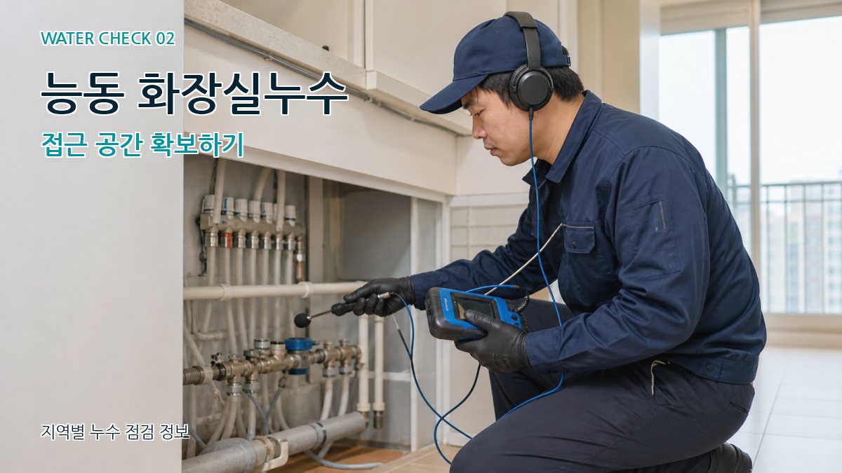 능동 화장실누수 누수탐지 이미지