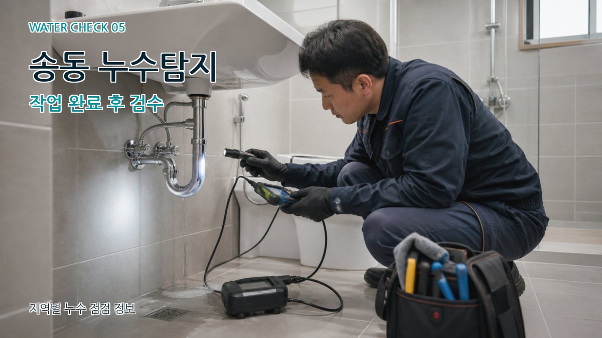 송동 누수공사 누수탐지 이미지