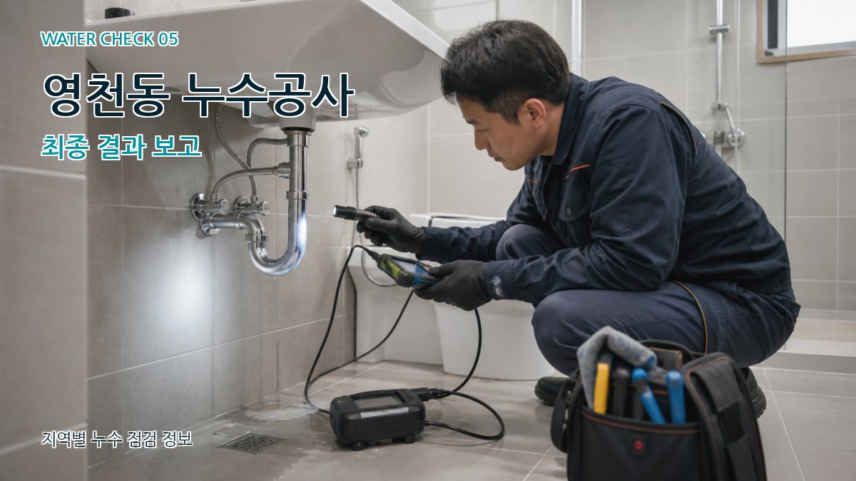 영천동 누수공사 누수탐지 이미지