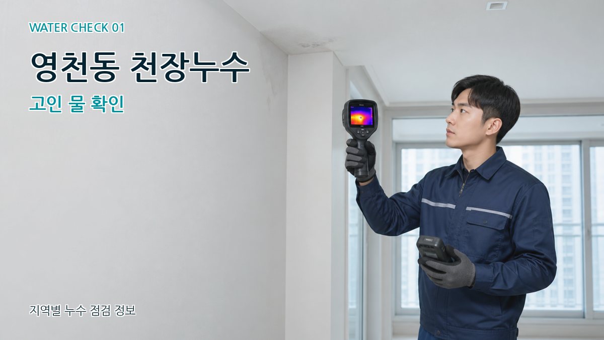 영천동 아파트누수 누수탐지 이미지