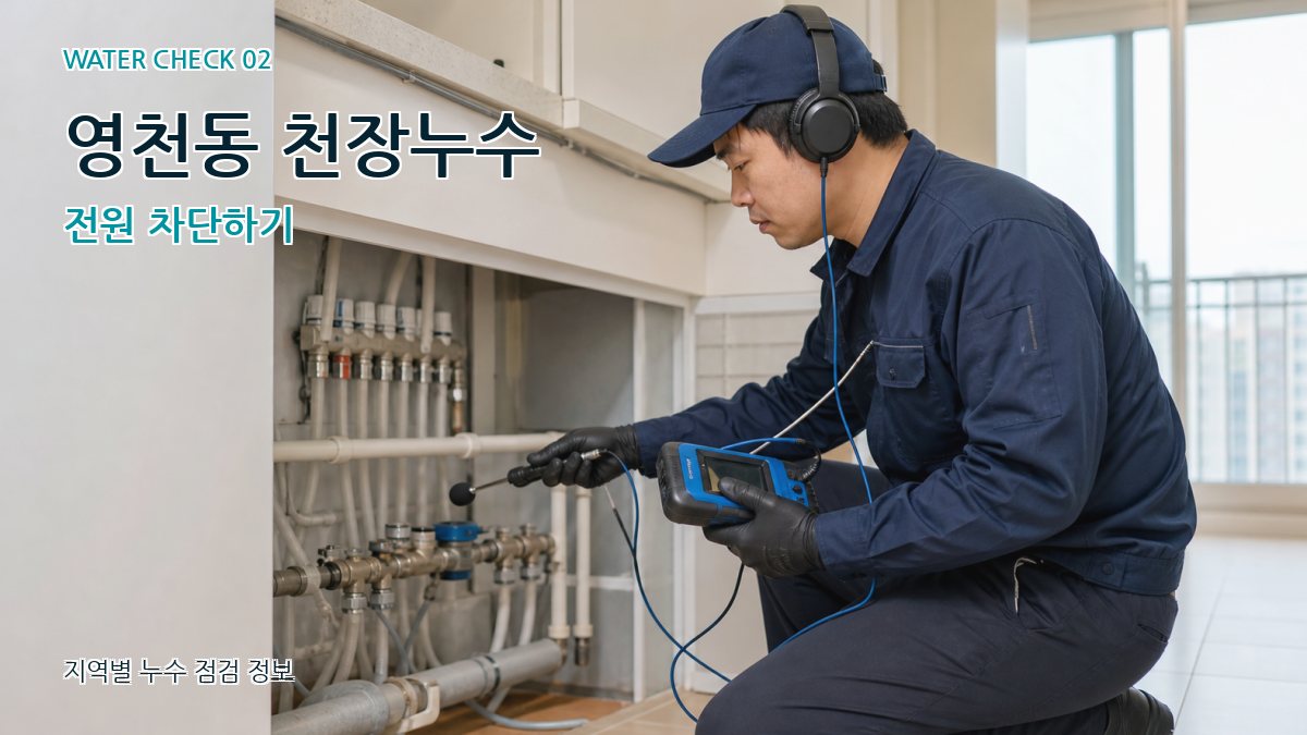 영천동 화장실누수 누수탐지 이미지