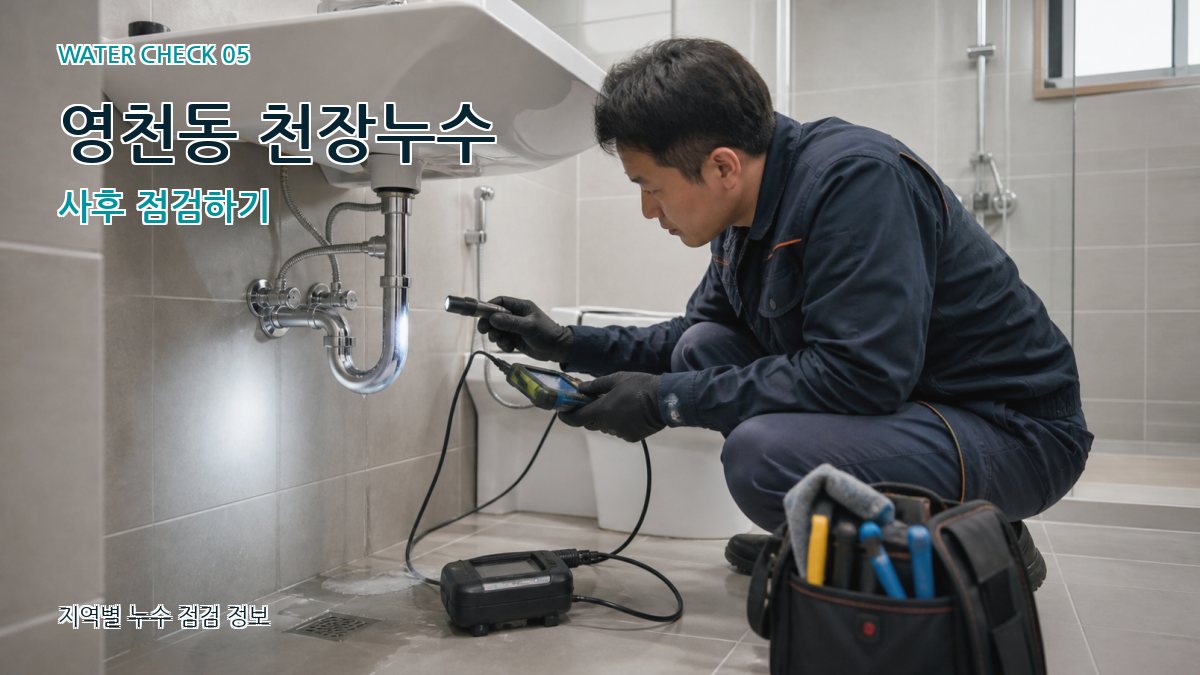 영천동 누수공사 누수탐지 이미지