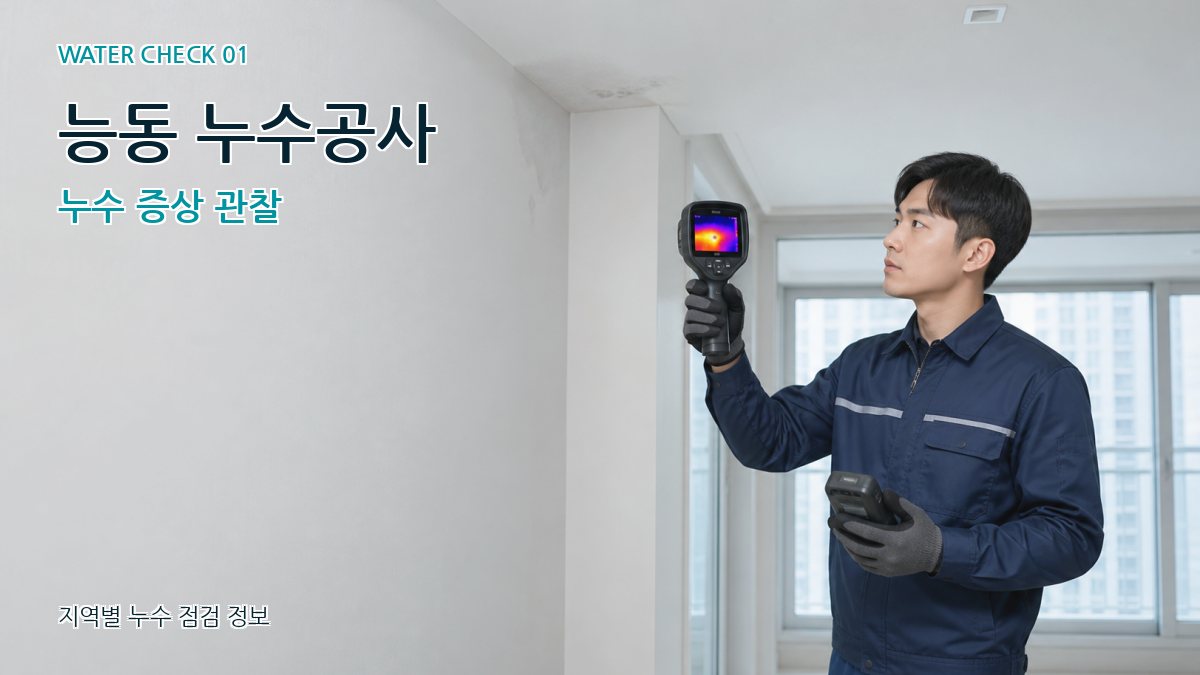능동 아파트누수 누수탐지 이미지