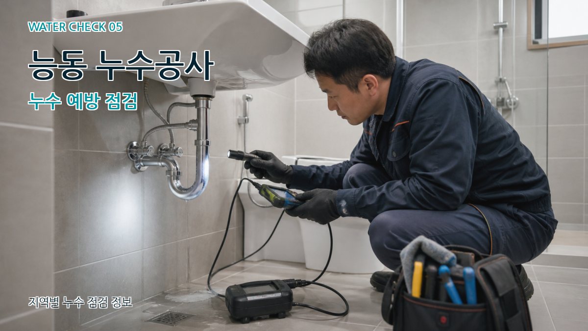 능동 누수공사 누수탐지 이미지
