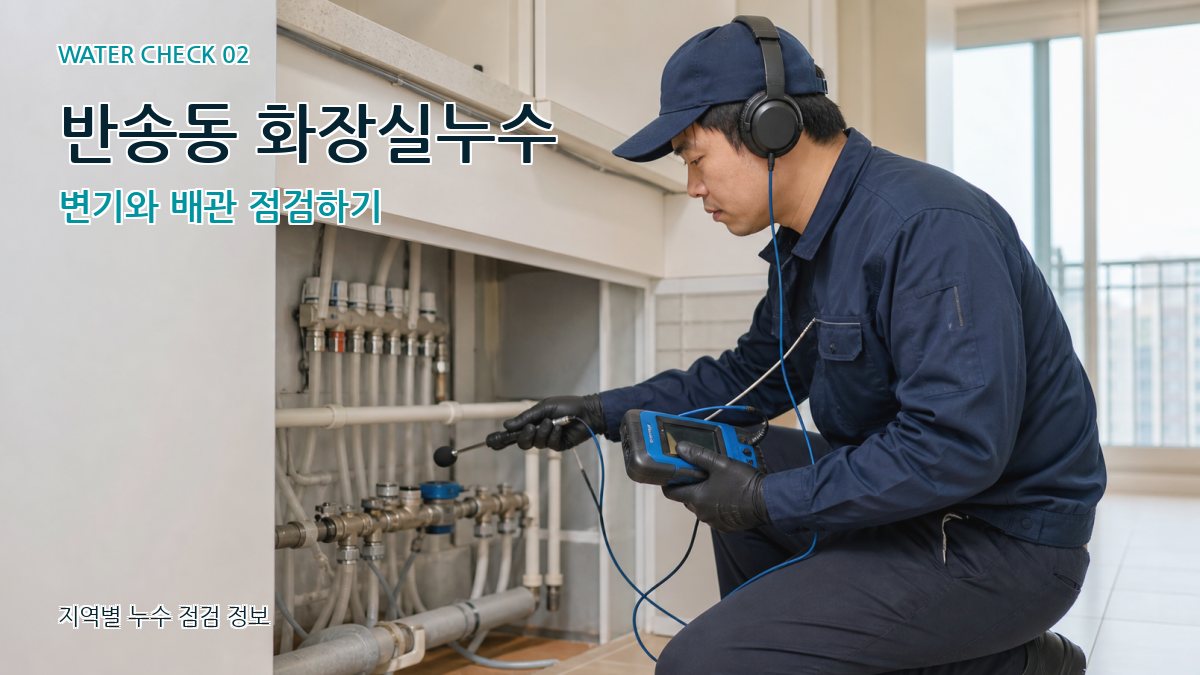 반송동 화장실누수 누수탐지 이미지