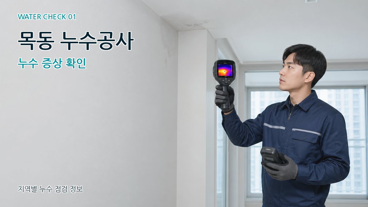 목동 아파트누수 누수탐지 이미지