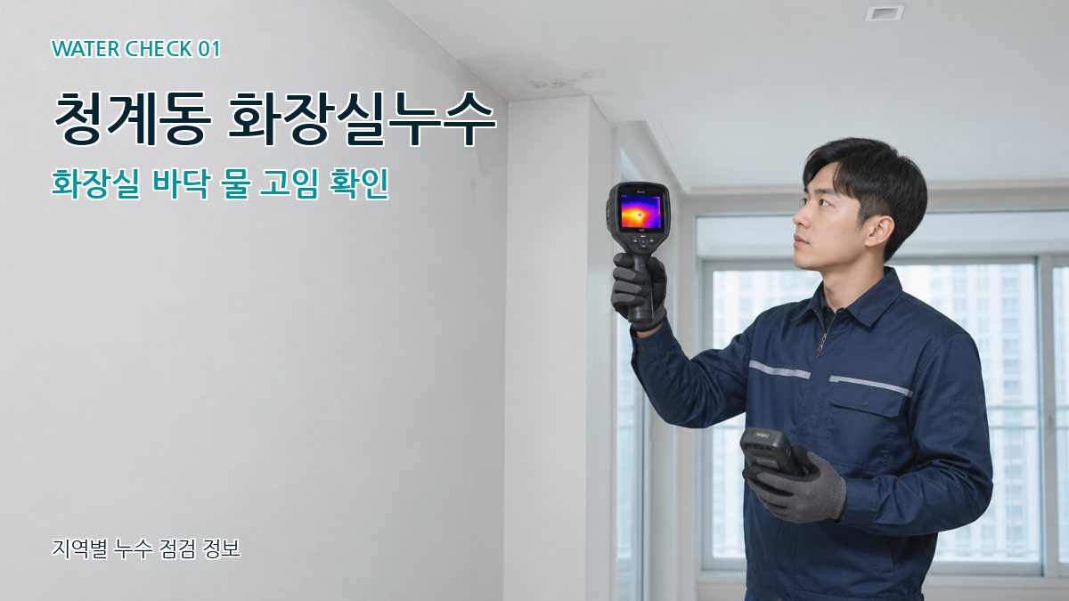청계동 아파트누수 누수탐지 이미지