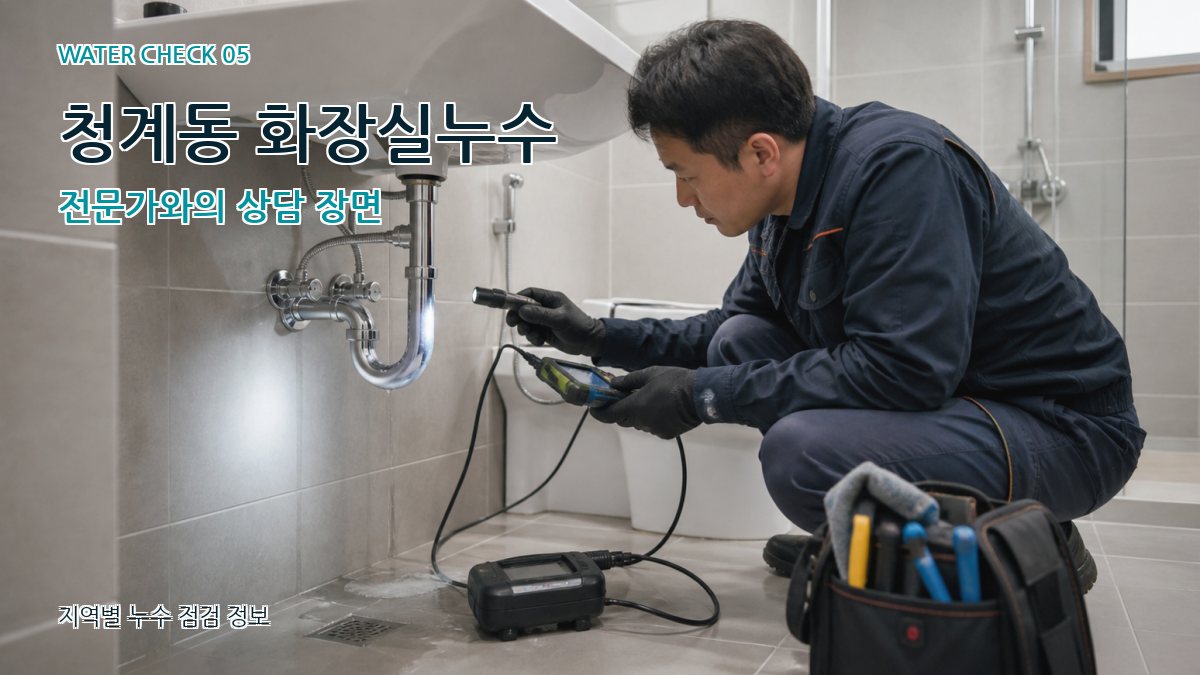 청계동 누수공사 누수탐지 이미지