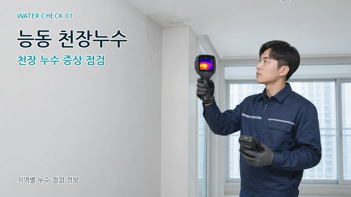 능동 아파트누수 누수탐지 이미지