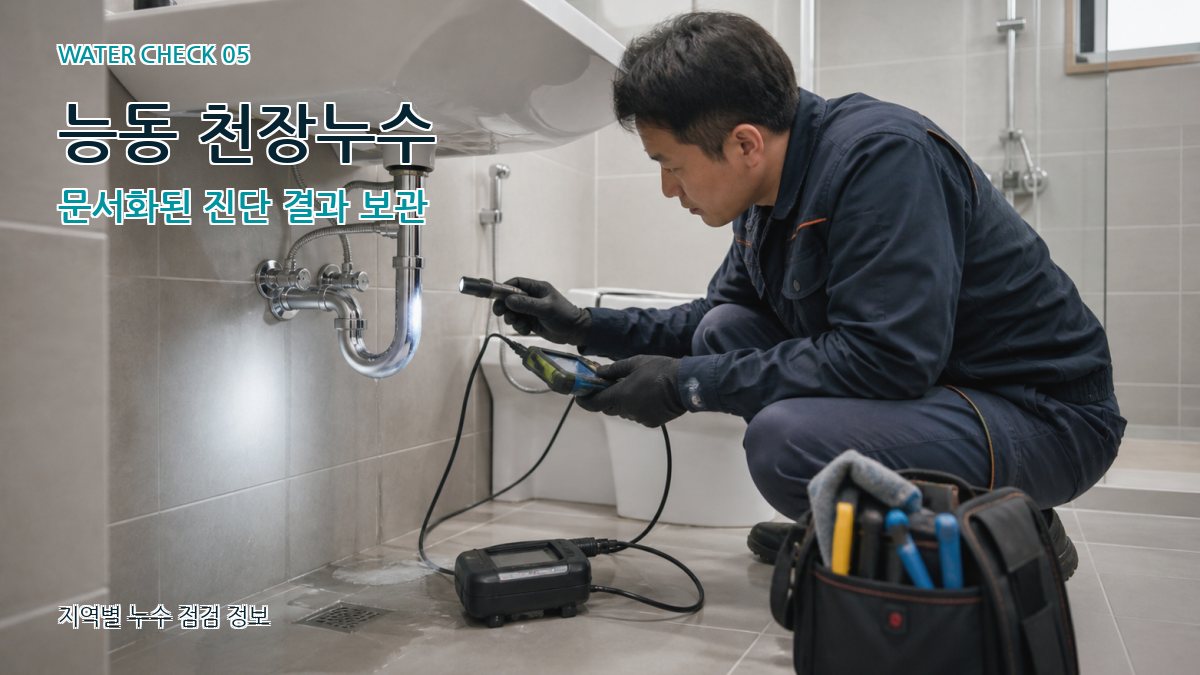 능동 누수공사 누수탐지 이미지