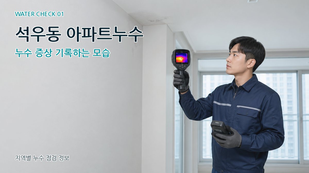 석우동 아파트누수 누수탐지 이미지