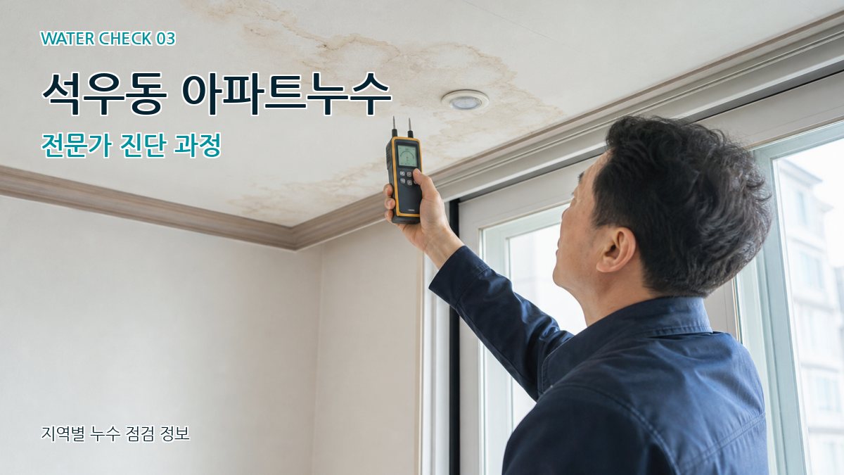 석우동 천장누수 누수탐지 이미지