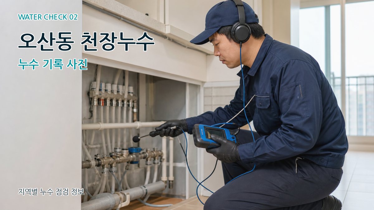 오산동 화장실누수 누수탐지 이미지