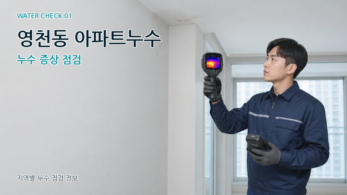 영천동 아파트누수 누수탐지 이미지