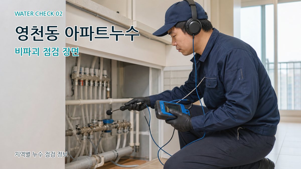 영천동 화장실누수 누수탐지 이미지