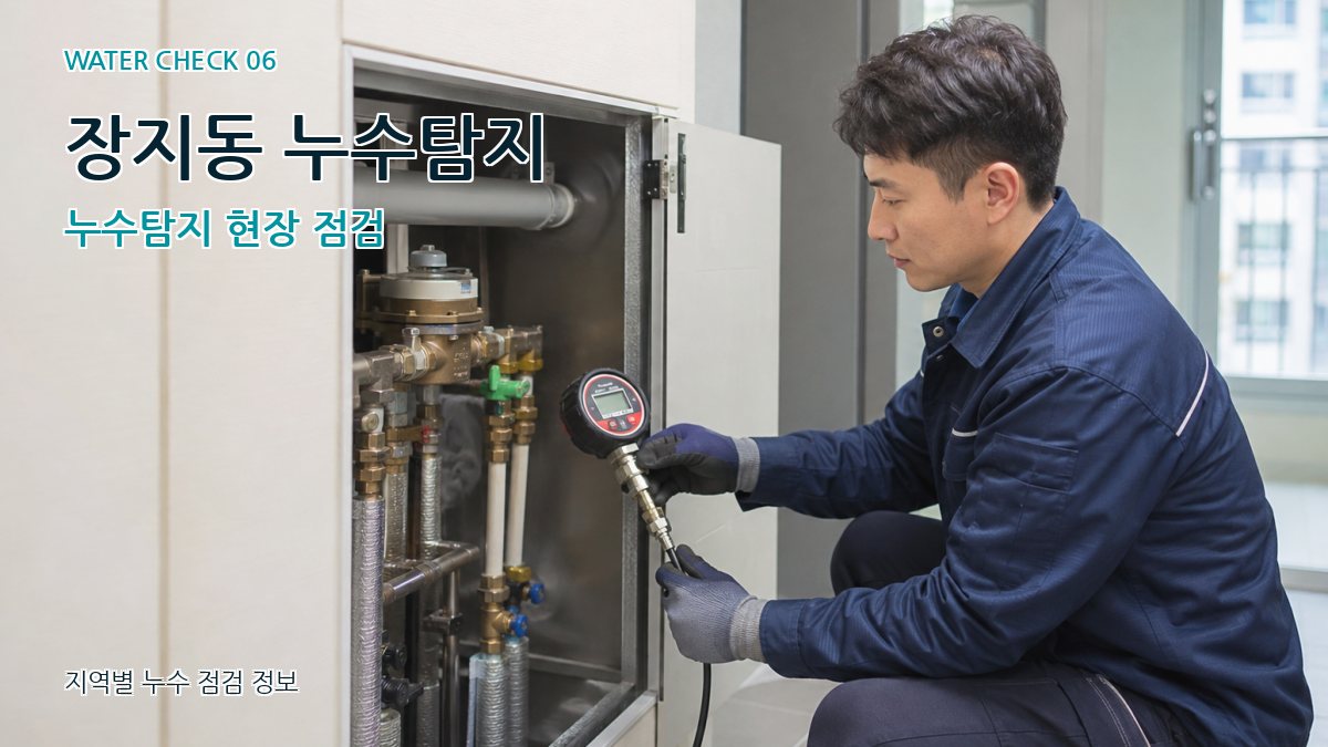 장지동 누수탐지 누수탐지 현장 점검