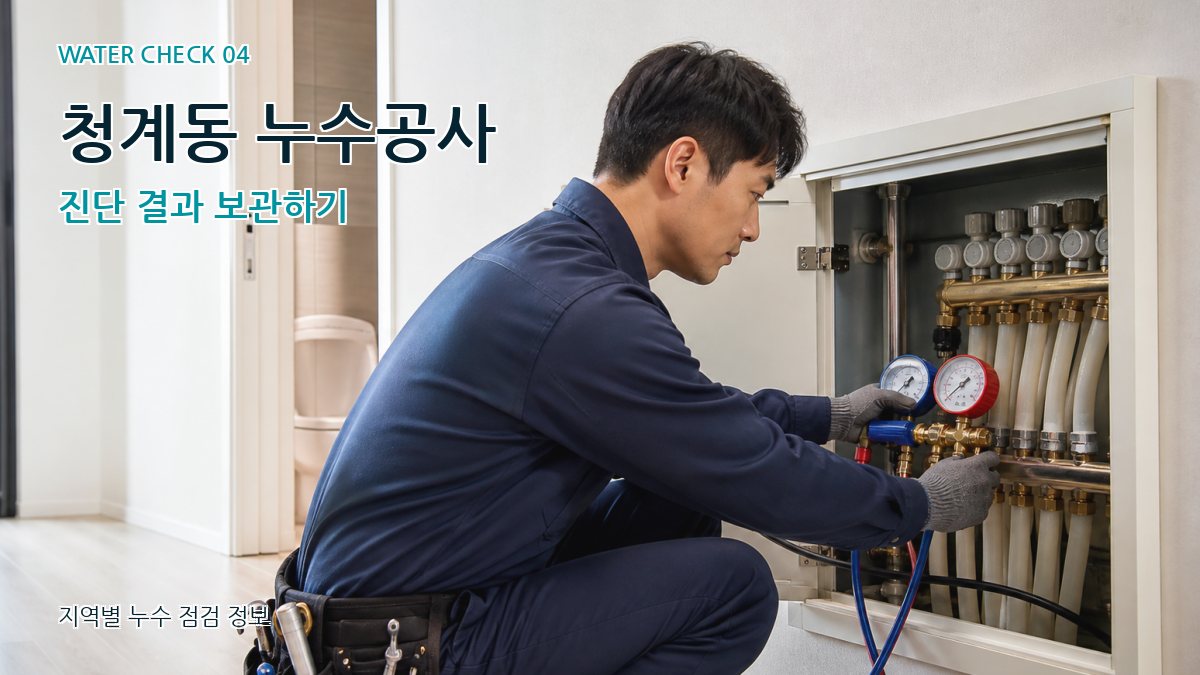청계동 누수공사 진단 결과 보관하기