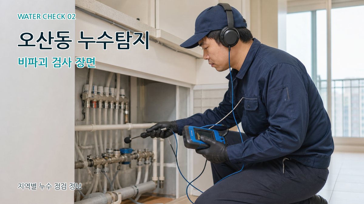 오산동 화장실누수 누수탐지 이미지