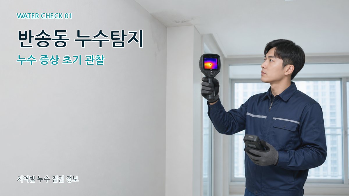반송동 아파트누수 누수탐지 이미지