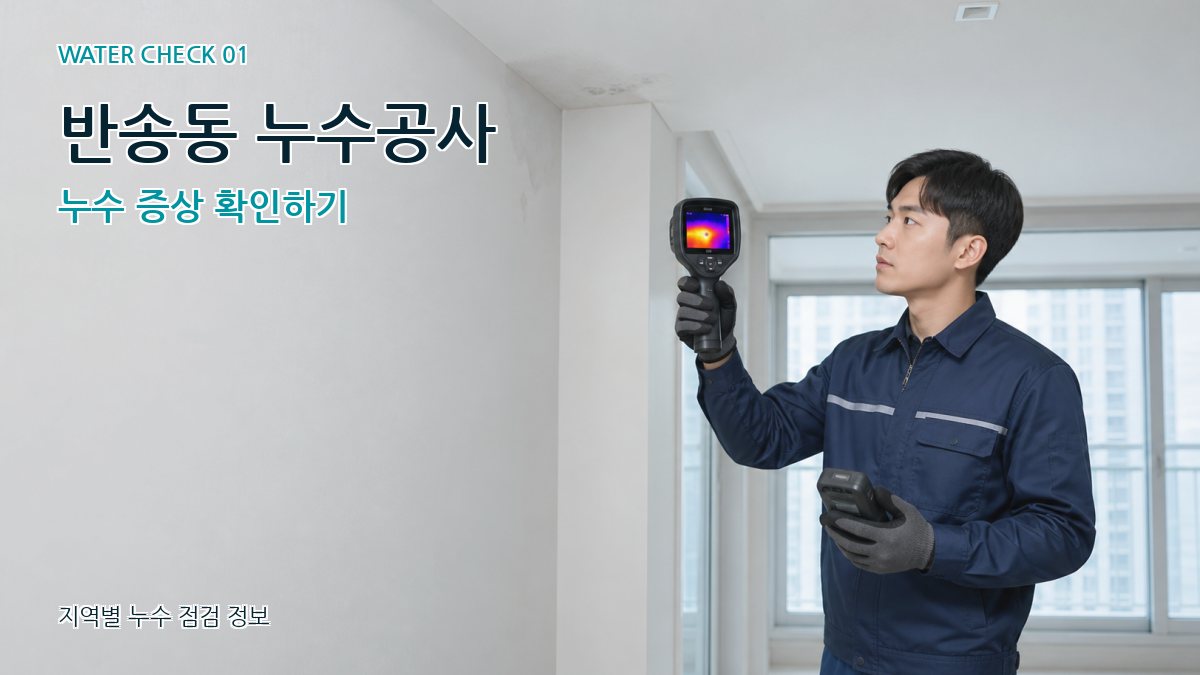 반송동 아파트누수 누수탐지 이미지