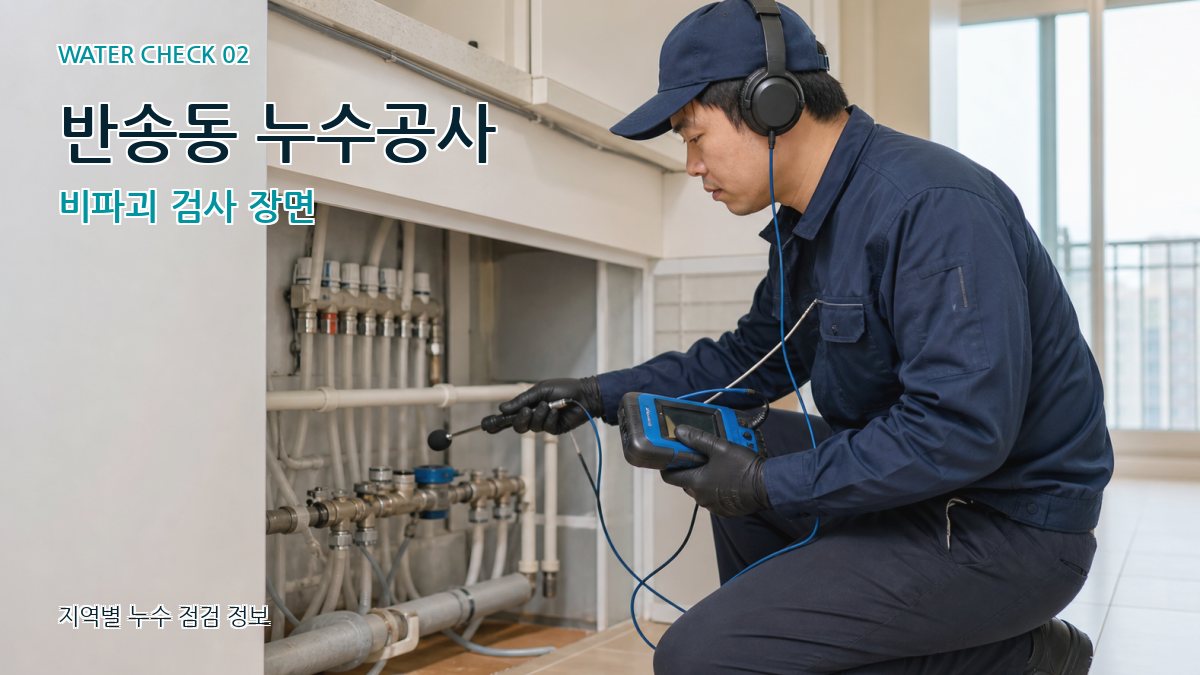 반송동 화장실누수 누수탐지 이미지