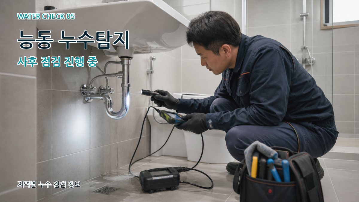 능동 누수공사 누수탐지 이미지