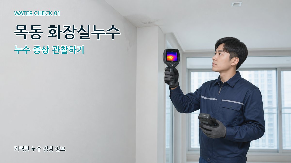 목동 아파트누수 누수탐지 이미지