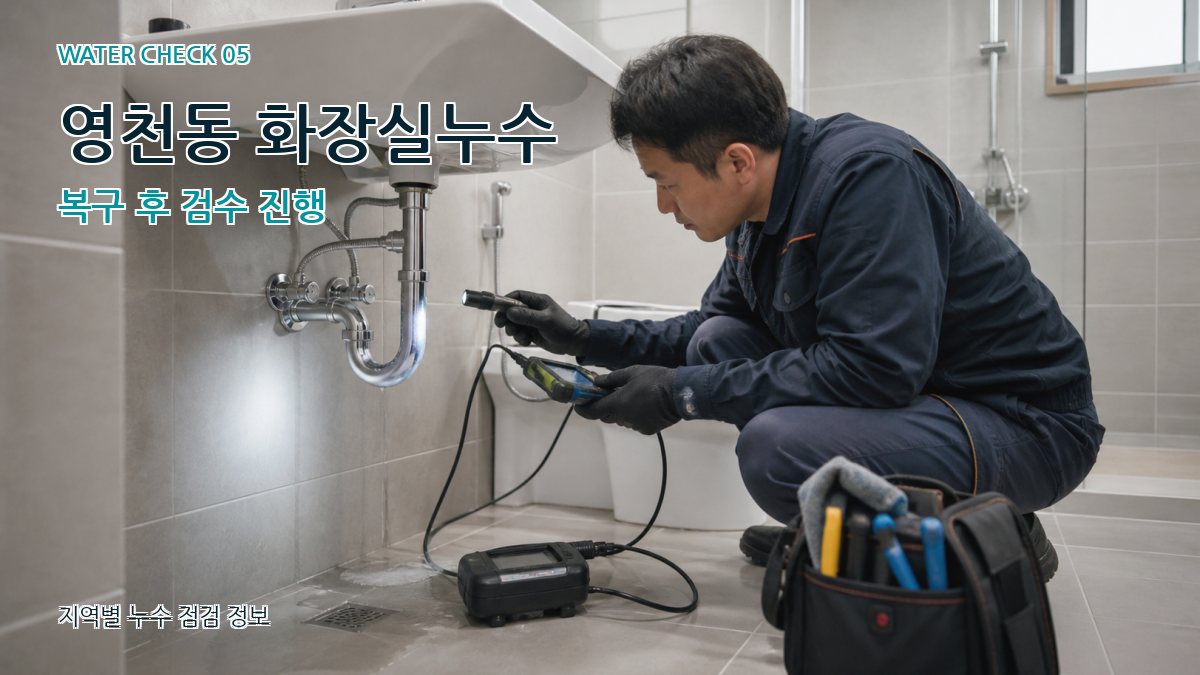 영천동 누수공사 누수탐지 이미지