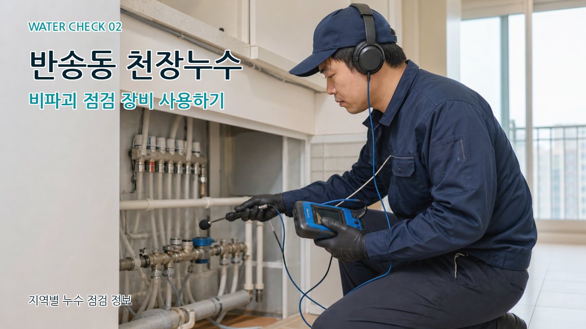 반송동 화장실누수 누수탐지 이미지