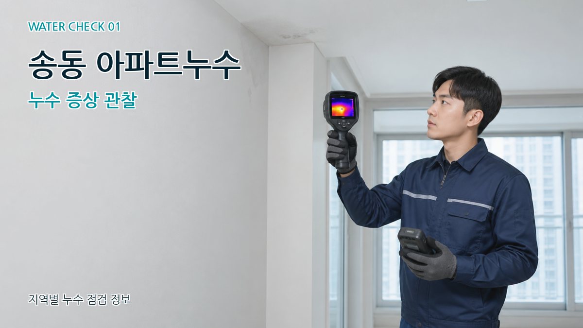 송동 아파트누수 누수탐지 이미지
