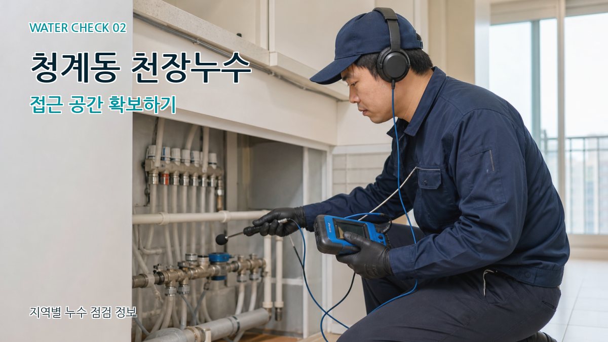 청계동 화장실누수 누수탐지 이미지