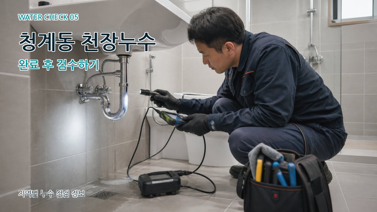 청계동 누수공사 누수탐지 이미지