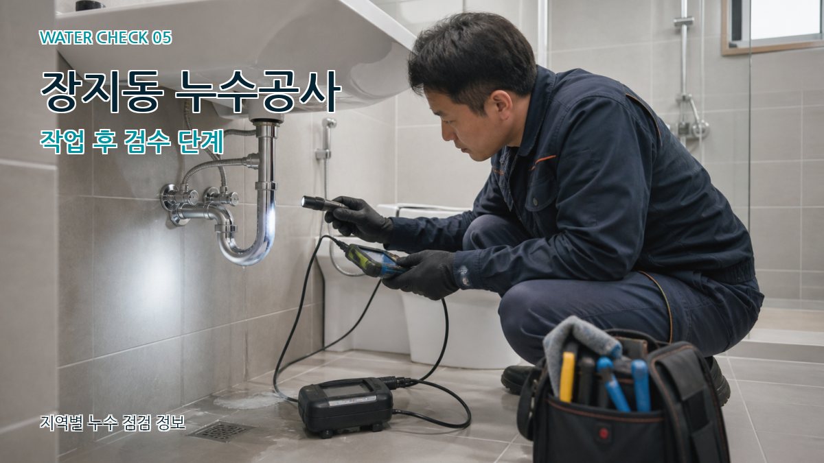 장지동 누수공사 누수탐지 이미지