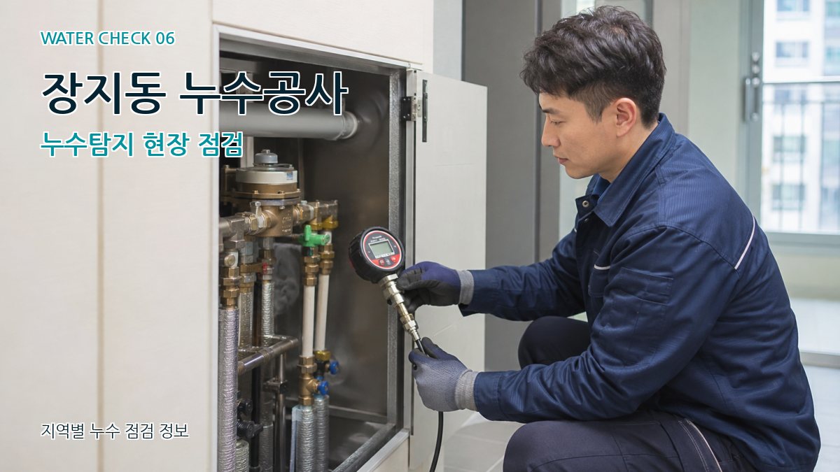 장지동 누수공사 누수탐지 현장 점검