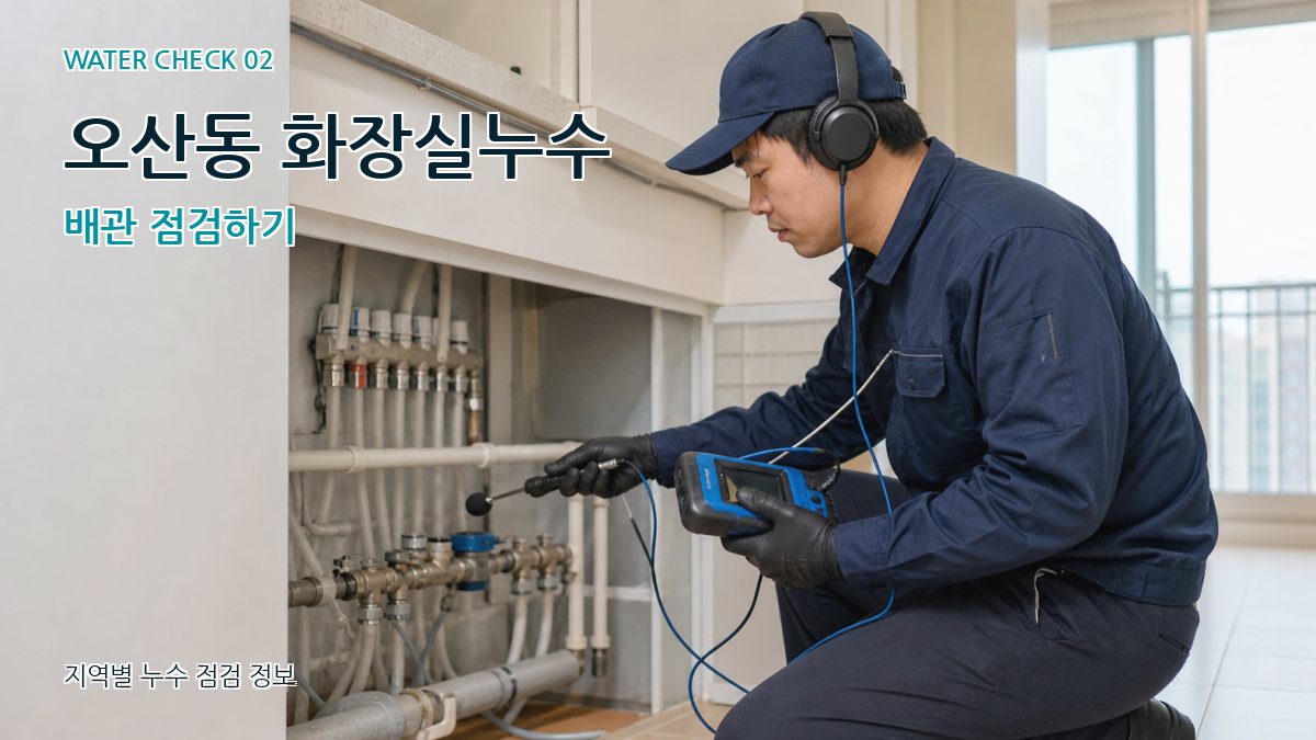 오산동 화장실누수 누수탐지 이미지